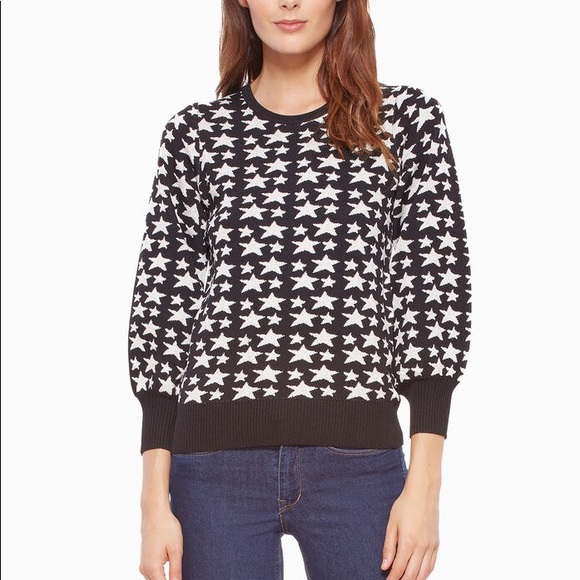 Parker Beven Silver Star Black Sweater - Picture 1 of 6